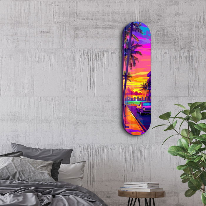 Wallity Miami 2 Pintura Decorativa de Vidrio Templado Multicolor